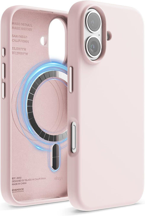 elago iPhone 16 Case Magnetic Liquid Silicone (MagSafe)